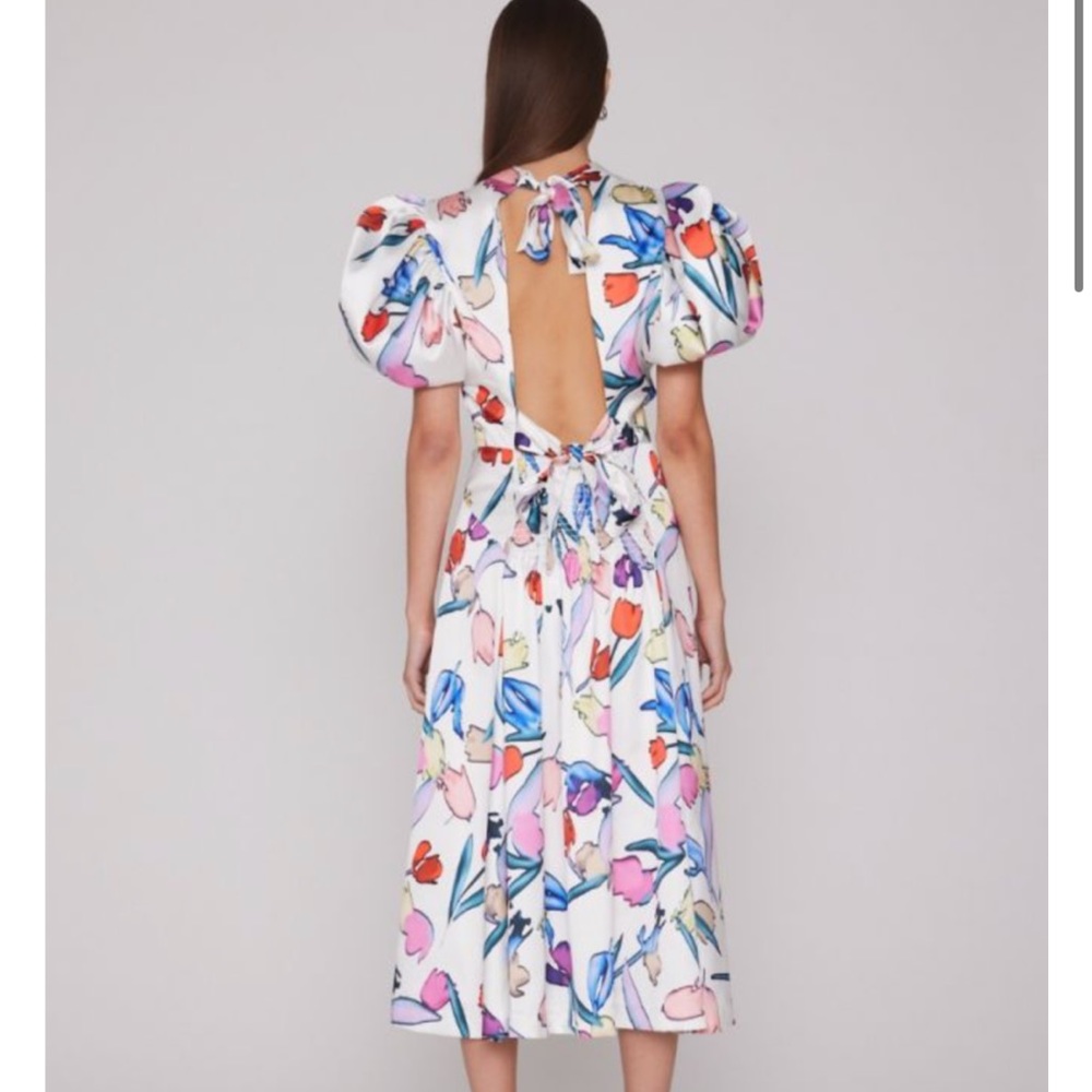 NWT ROTATE Birger Christensen Noon Satin Dress - Picture 13 of 16